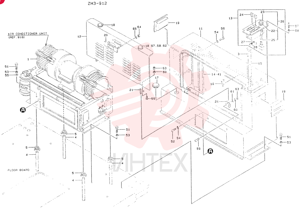 AIR CONDITIONER UNIT, (SEE FIG. 09-009), Start Serial: 2201