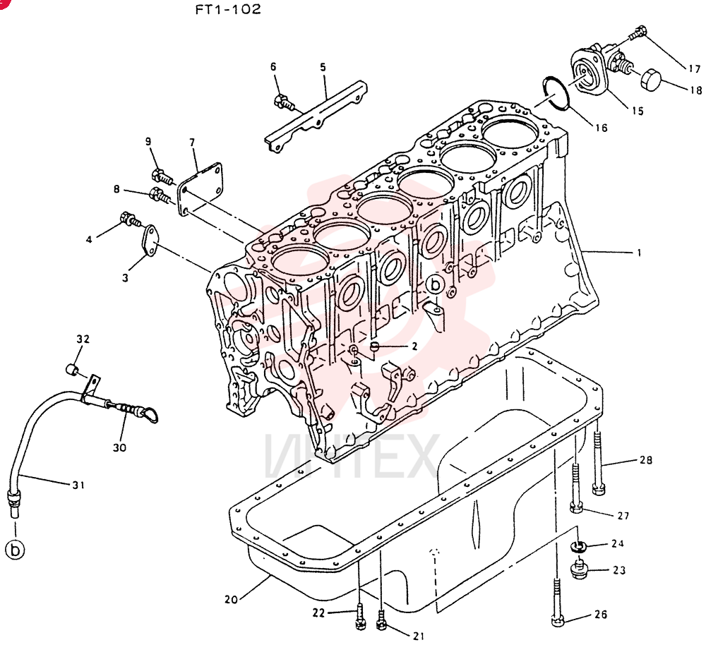 BLOCK ASSY,CYLINDER (SEE FIG 10-003), Start Serial: 26475-