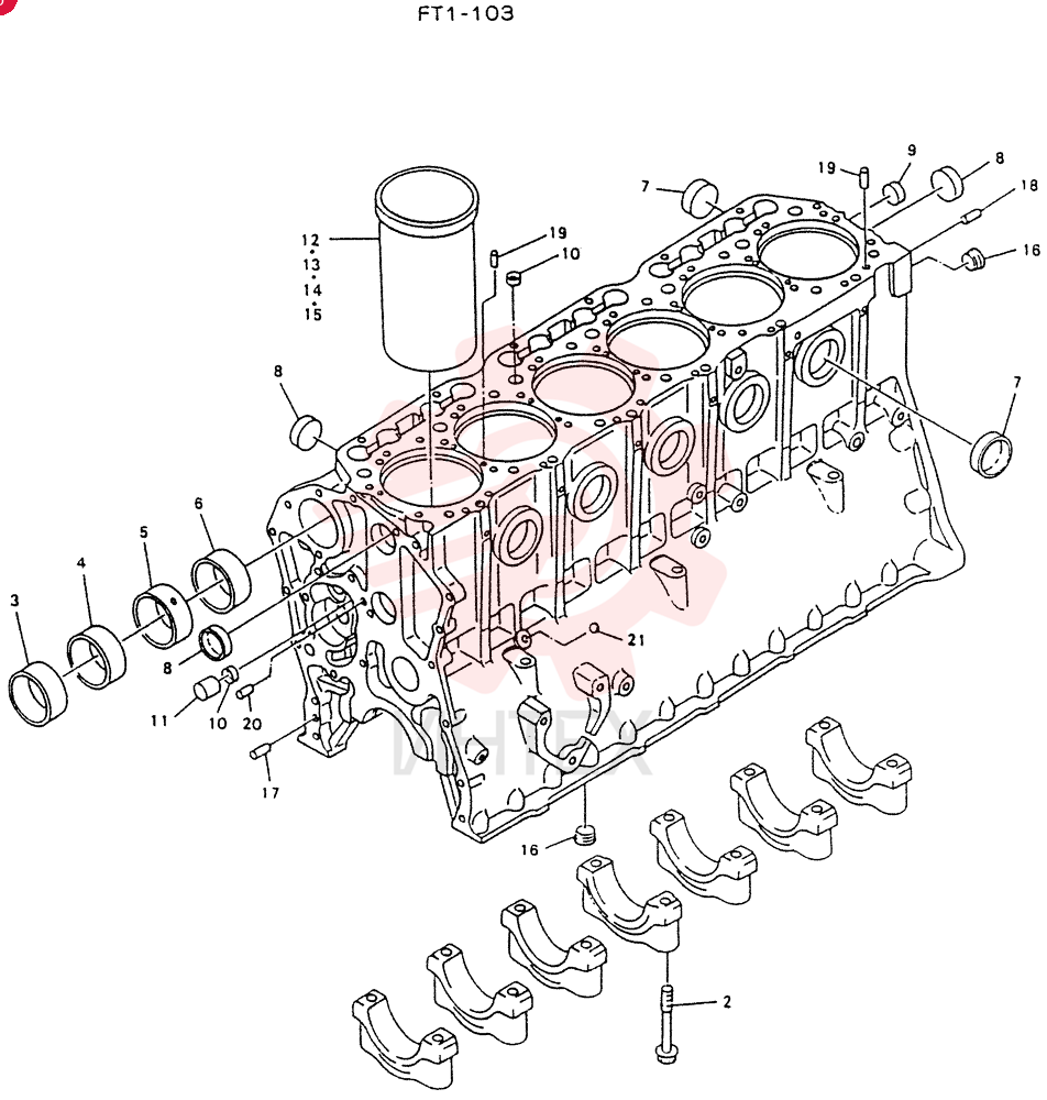 BLOCK ASSY,CYLINDER, Start Serial: 26475-