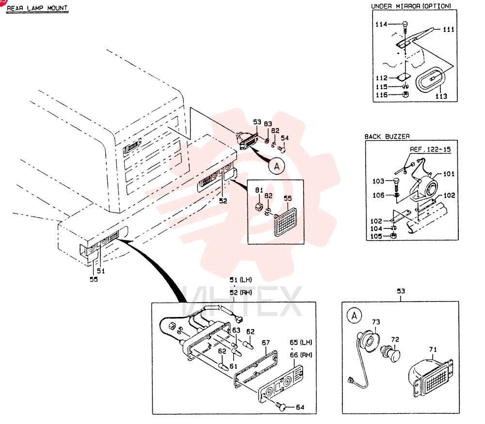 BRACKET, LAMP (FR (LH))  2201    to