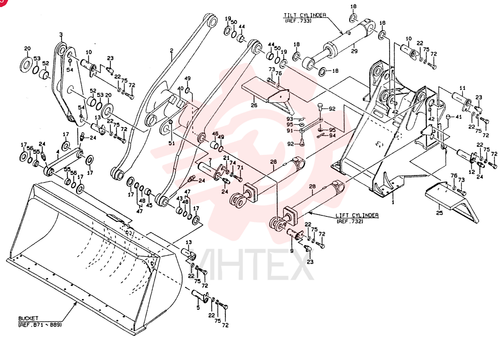 CHASSIS ASSY, FRONT, Start Serial: 2201