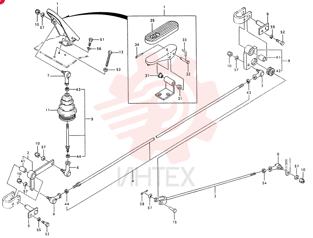 PEDAL ASSY,ACCEL, Start Serial: 2201-