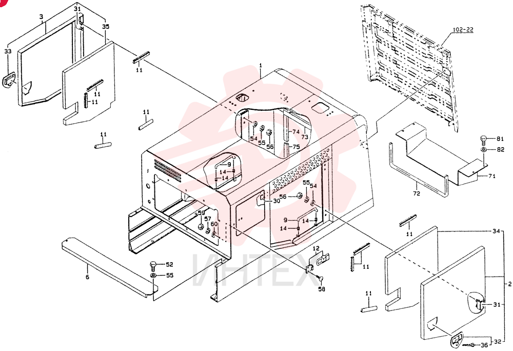ROOM ASSY, ENGINE  2201    to