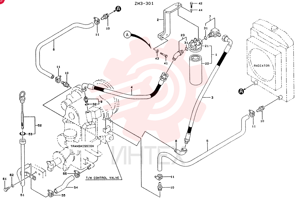 Схема (LK550) - MARK II WHEEL LOADER ASN RM2201 (1/91-12/06) 9K0751 (3)