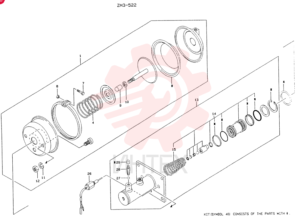 Схема (LK550) - MARK II WHEEL LOADER ASN RM2201 (1/91-12/06) 9K1057 (1)