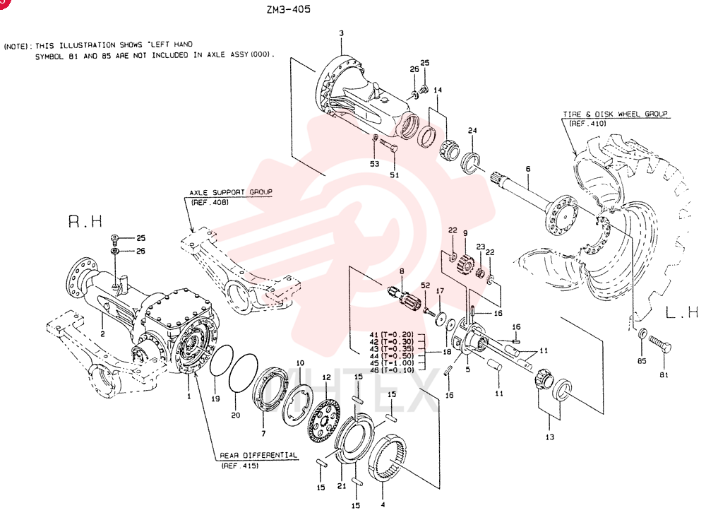 Схема (LK550) - MARK II WHEEL LOADER ASN RM2201 (1/91-12/06) 9K2079 (1)