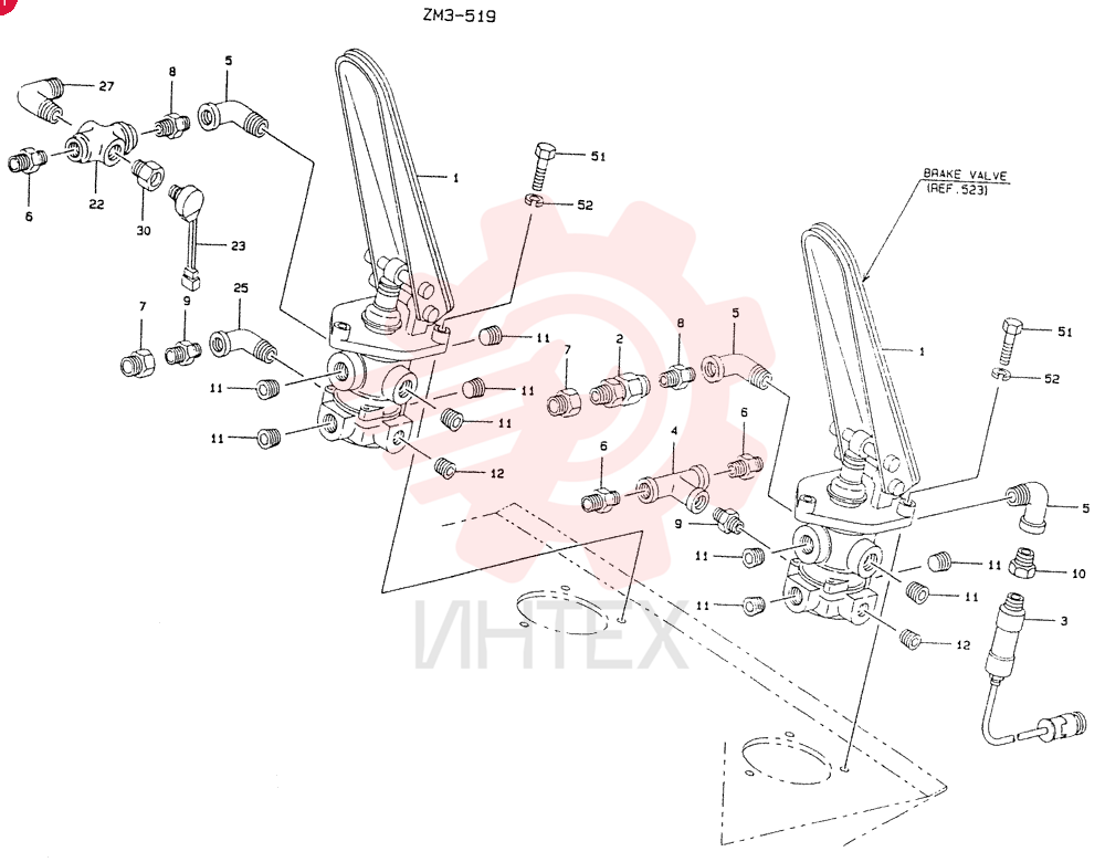 Схема (LK550) - MARK II WHEEL LOADER ASN RM2201 (1/91-12/06) 9K0603 (2)