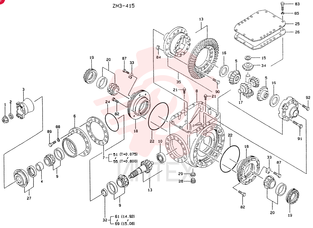 Схема (LK550) - MARK II WHEEL LOADER ASN RM2201 (1/91-12/06) 9K2079 (2)