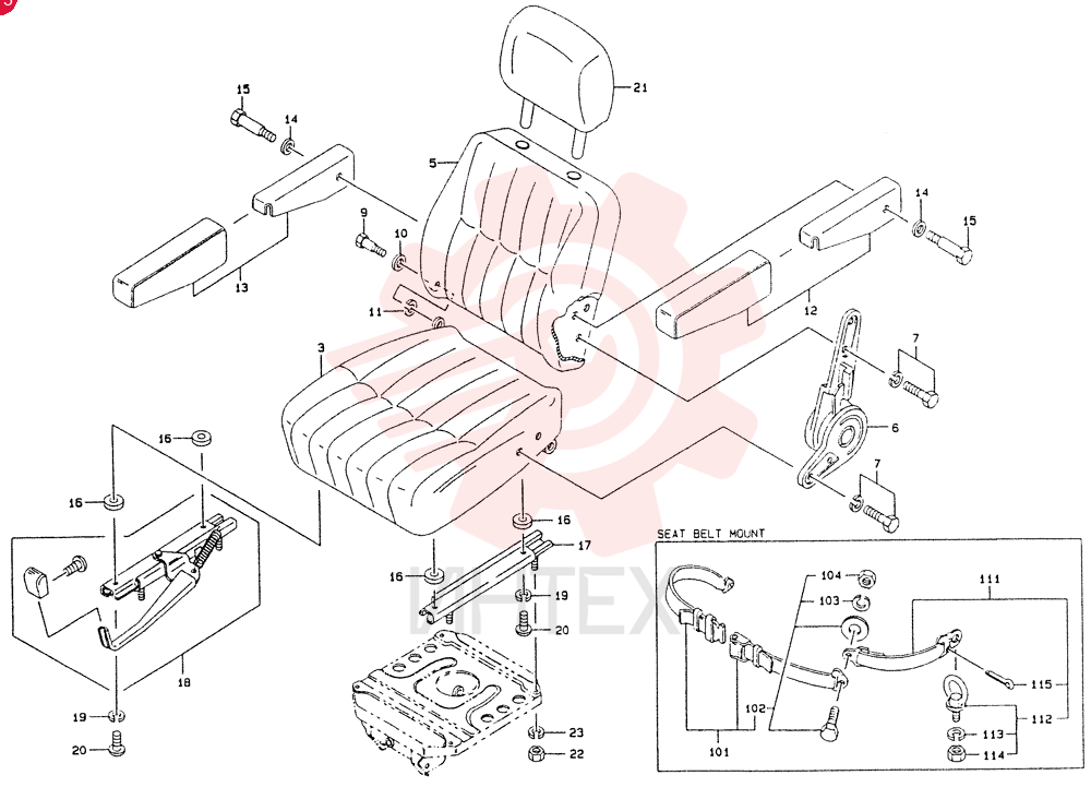 Схема (LK550) - MARK II WHEEL LOADER ASN RM2201 (1/91-12/06) 9K0276 (1)