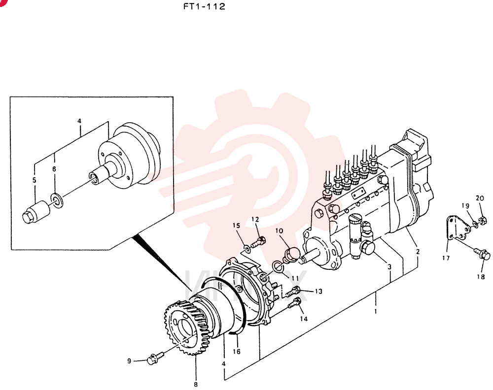 Схема (LK550) - MARK II WHEEL LOADER ASN RM2201 (1/91-12/06) 220203110
