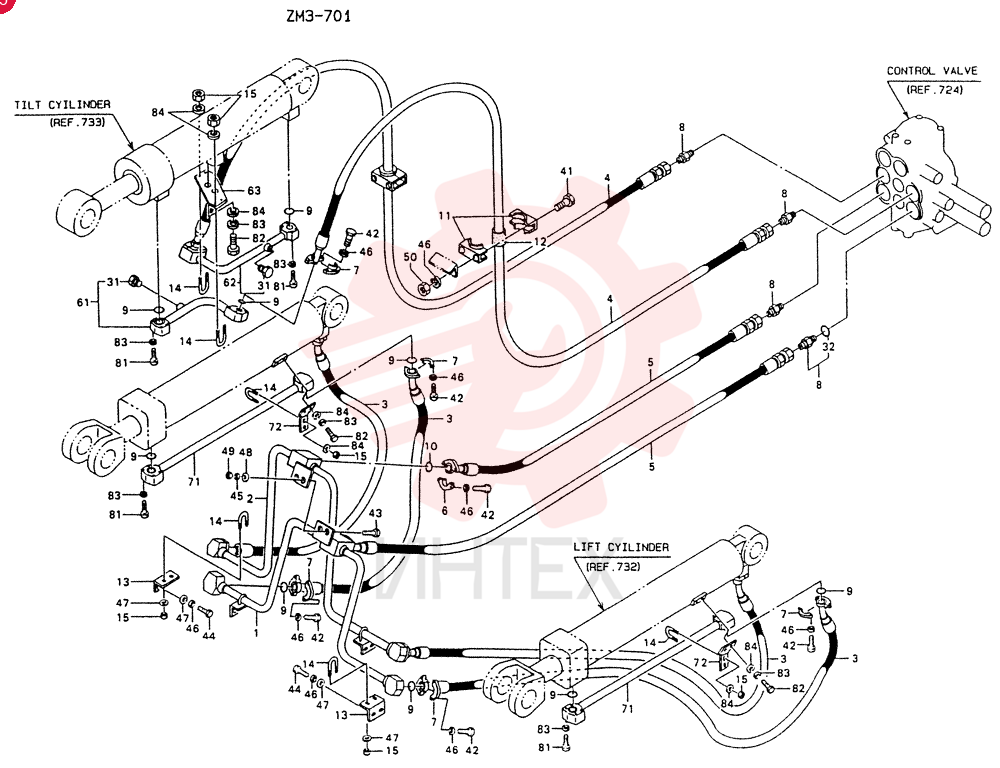 Схема (LK550) - MARK II WHEEL LOADER ASN RM2201 (1/91-12/06) 9K2148