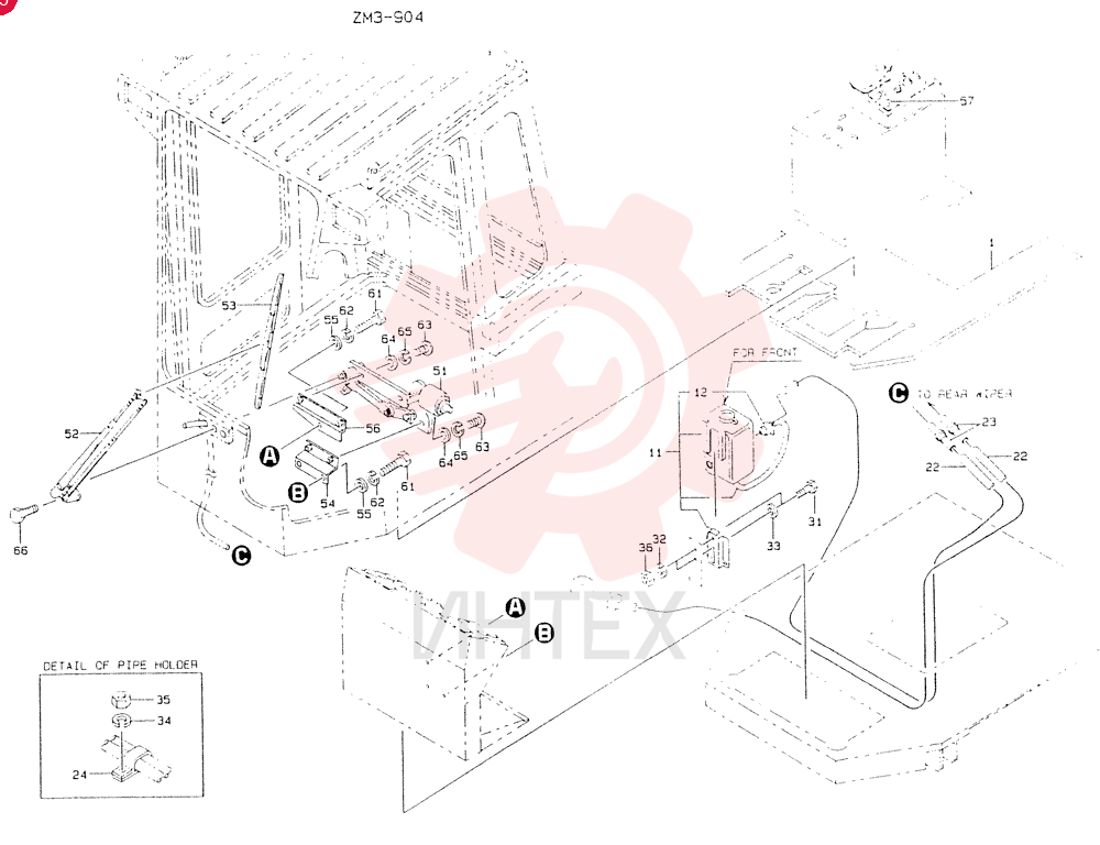 Схема (LK550) - MARK II WHEEL LOADER ASN RM2201 (1/91-12/06) 9K1058 (2)