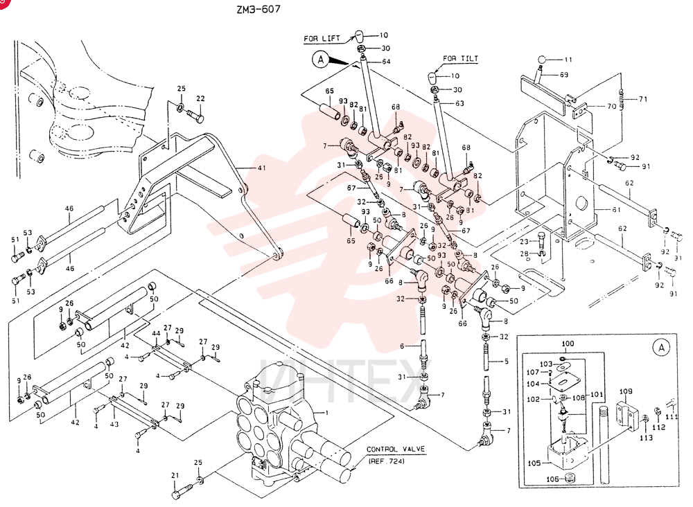 Схема (LK550) - MARK II WHEEL LOADER ASN RM2201 (1/91-12/06) 9K2116 (2)