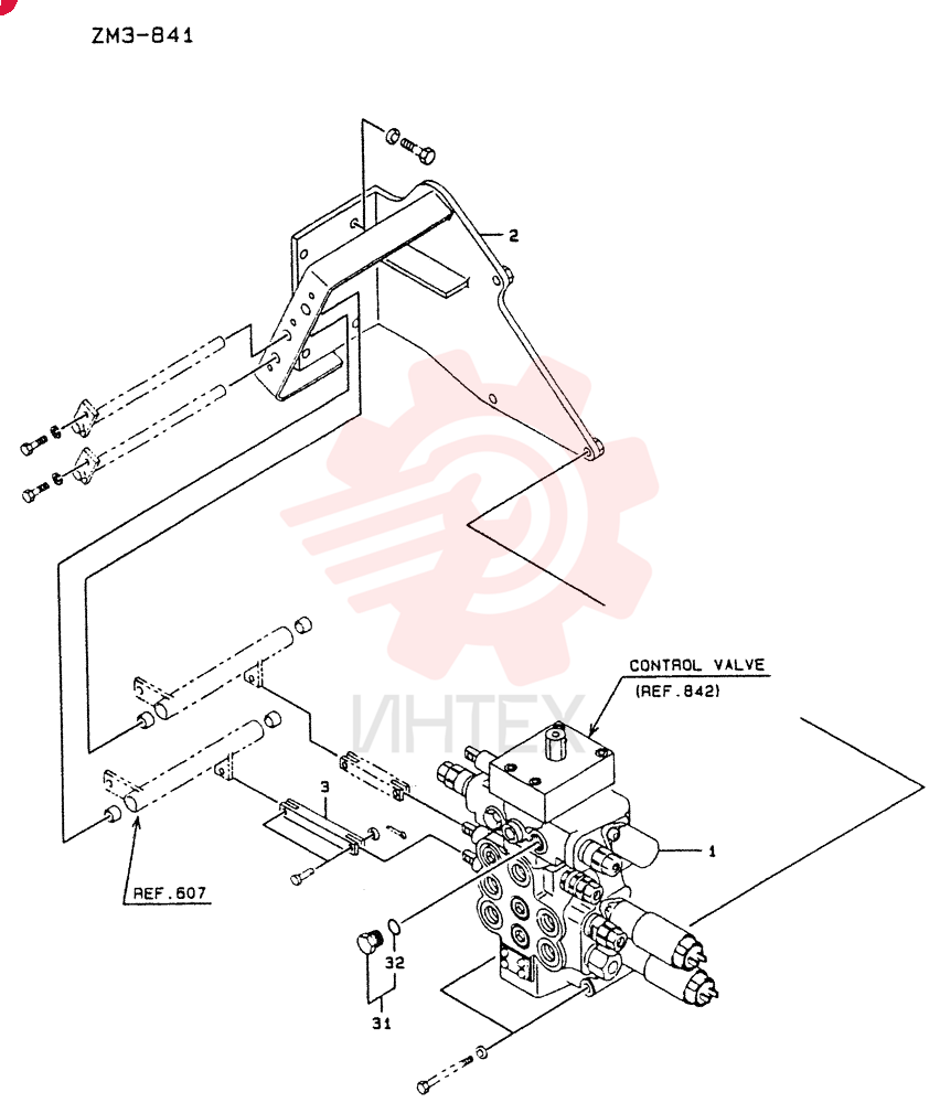 VALVE ASSY, MULTIPLE CONT (SEE FIG 08-005), Start Serial: 2201-