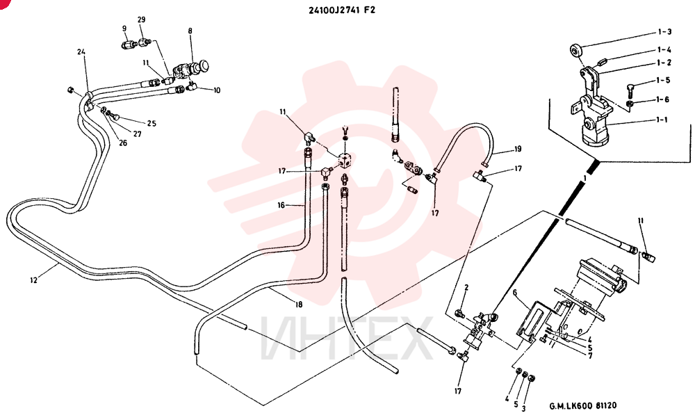 AIR-LINES, PARKING CONSISTS OF ITEM1 TO 29