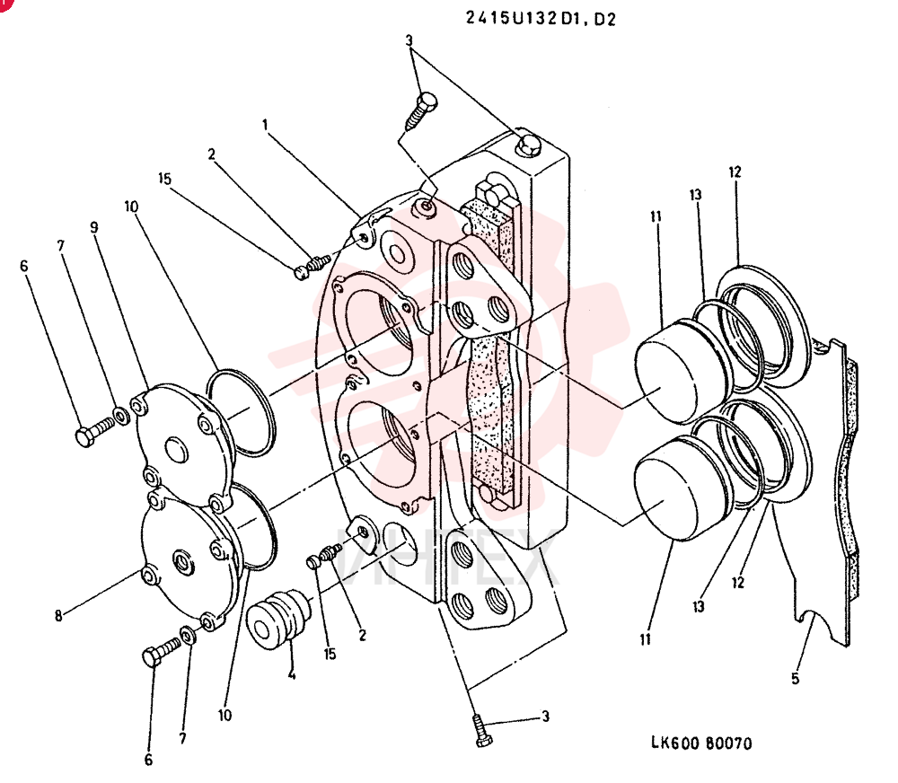 BRAKE ASSY. 2415U132D1