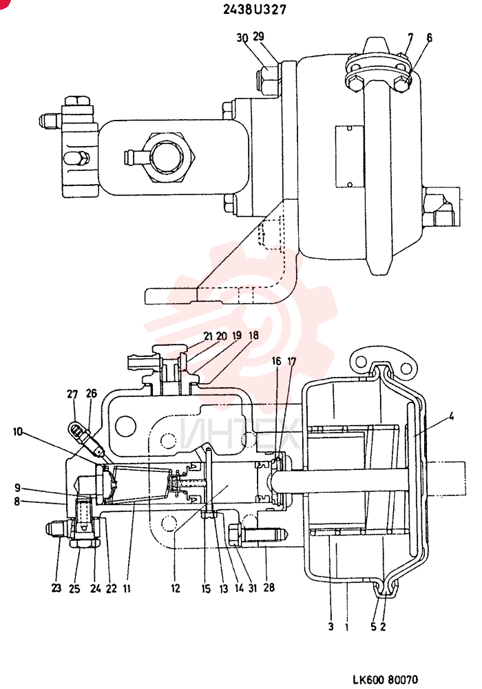 BRAKE CYLINDER 2438U327