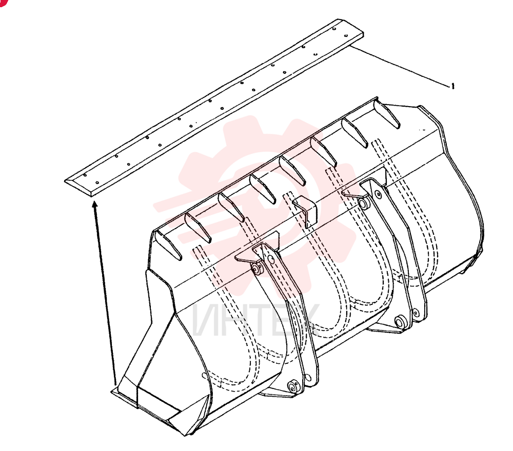 BUCKET ASSY, 2.1M3 CONSISTS OF ITEM 1