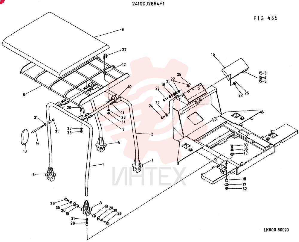 CANOPY GROUP CONSISTS OF REF 1 TO 36
