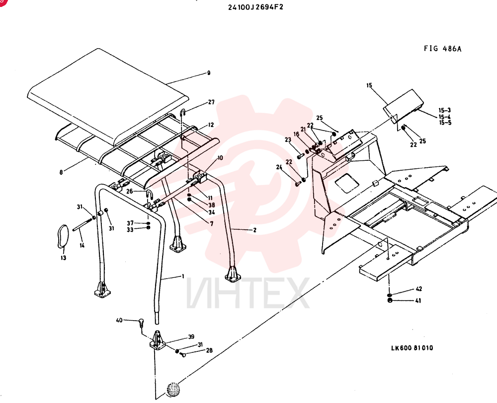 CANOPY GROUP CONSISTS OF REF 1 TO 42 24100J2694F2