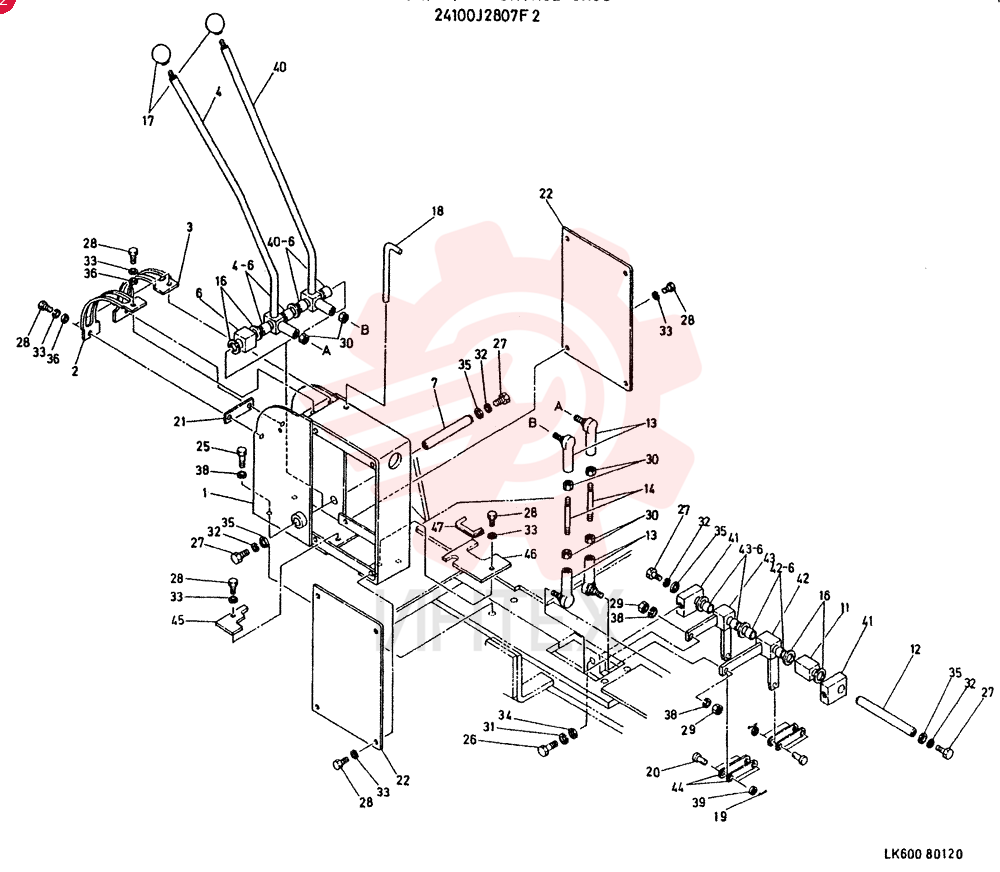 CONTROL   GROUP.   HYDR CONSISTS OF  REF  1   TO   47