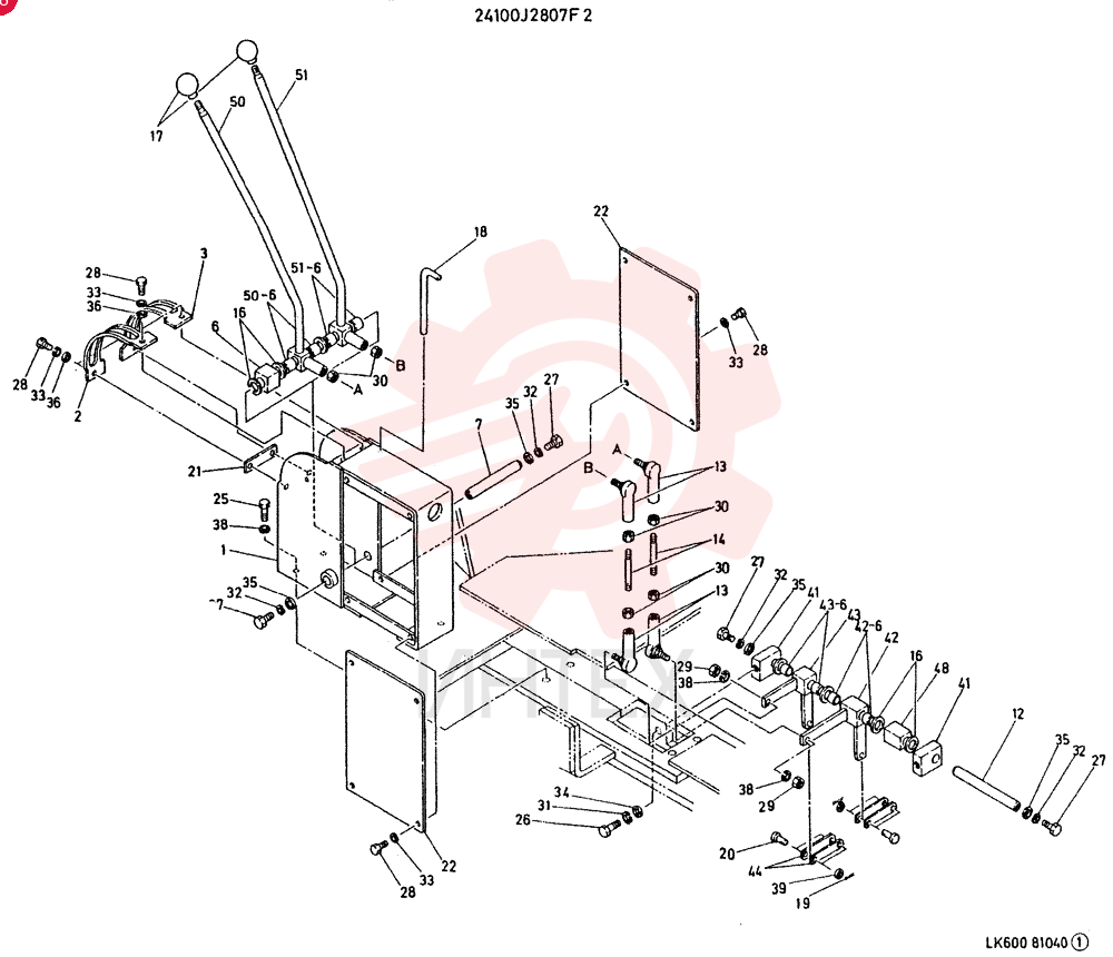 CONTROL GROUP, HYDR CONSISTS OF REF 1 TO 51 24100J2807F2 (1)