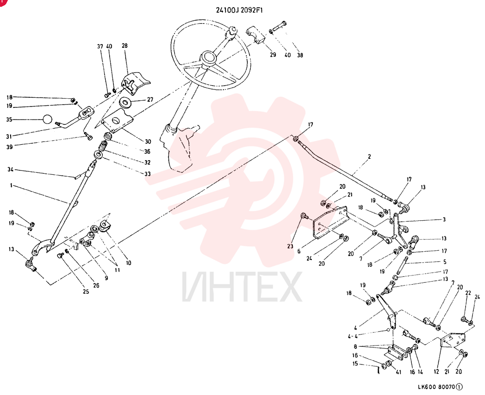 CONTROL GROUP, SHIFT CONSISTS OF REF 1 TO 41 24100J2092F1 (1)