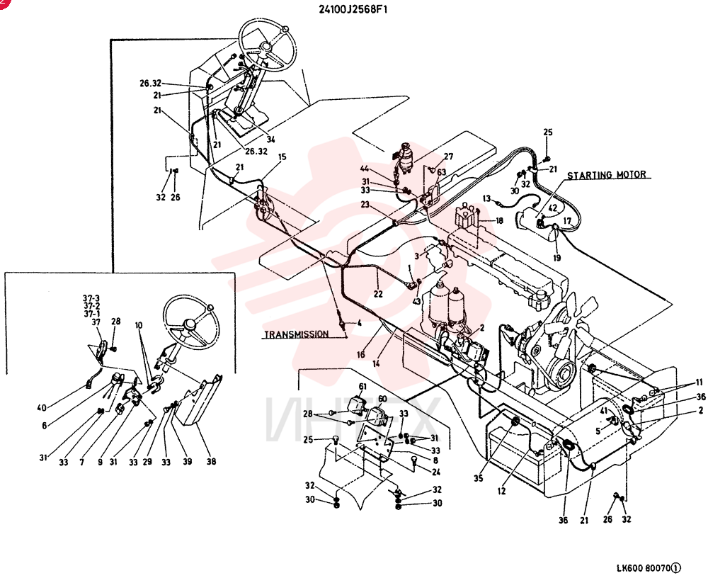 ELEC GPOUP. ENGINE CONSISTS OF REF 1 TO 63