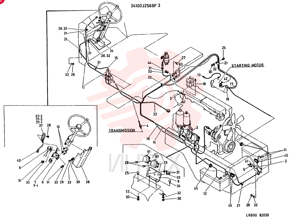 ELECT.GROUP, ENGINE CONSISTS OF REF 1 TO 63