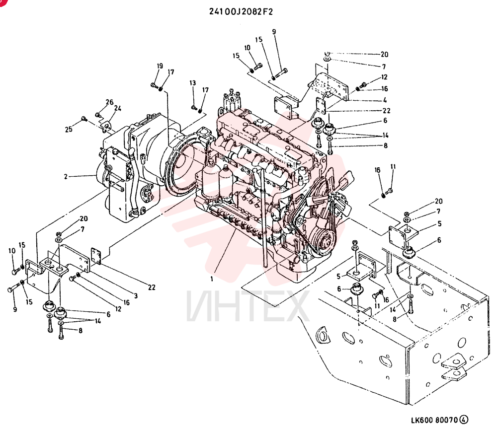 ENGINE-MISSION GROUP CONSISTS OF REF 1 TO 26