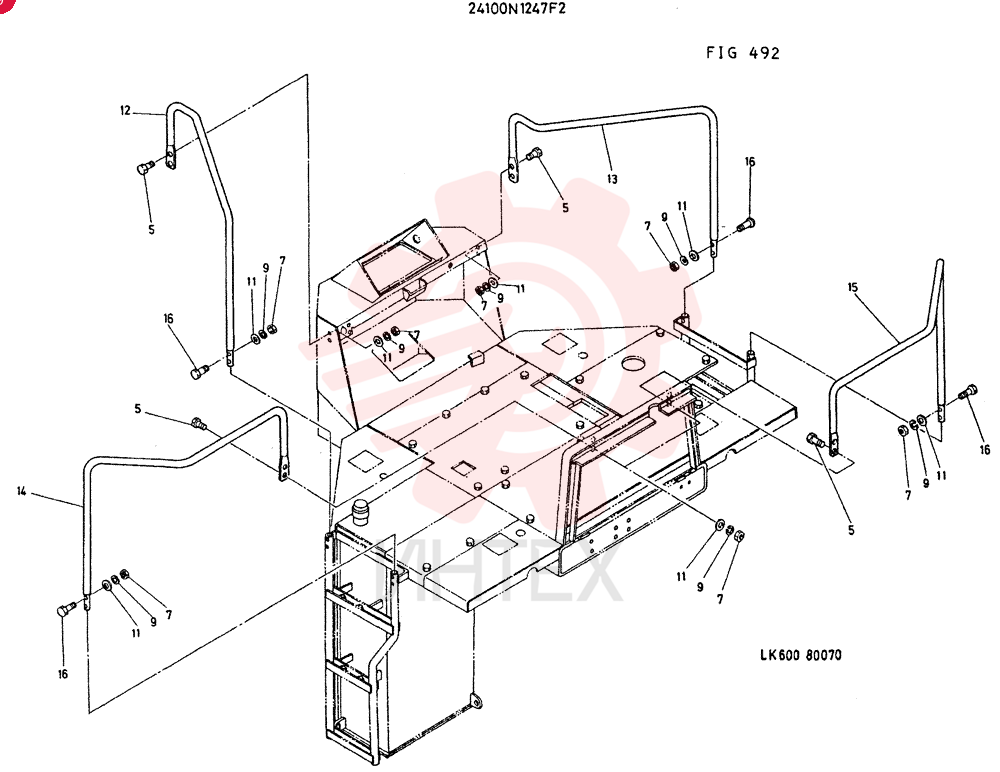 HANDRAIL GROUP CONSISTS OF REF 5 TO 11