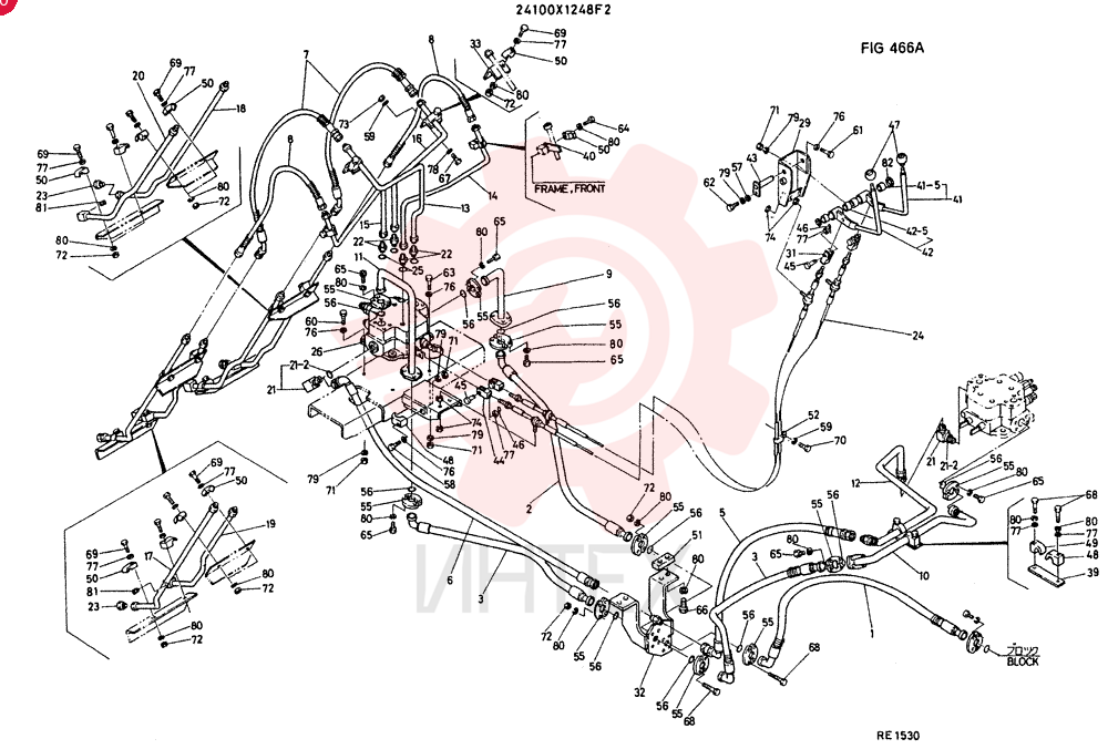 HYDR GROUP. 4-LEVER INCL REF 1 TO 82