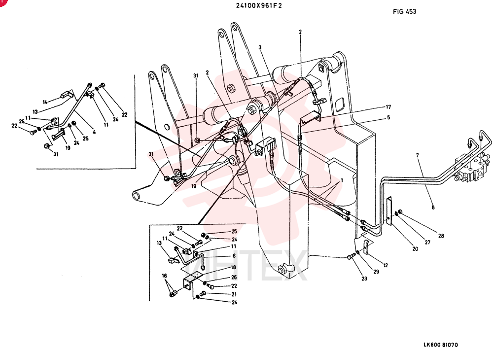 HYDR LINES INCL ITEM 1 TO 31