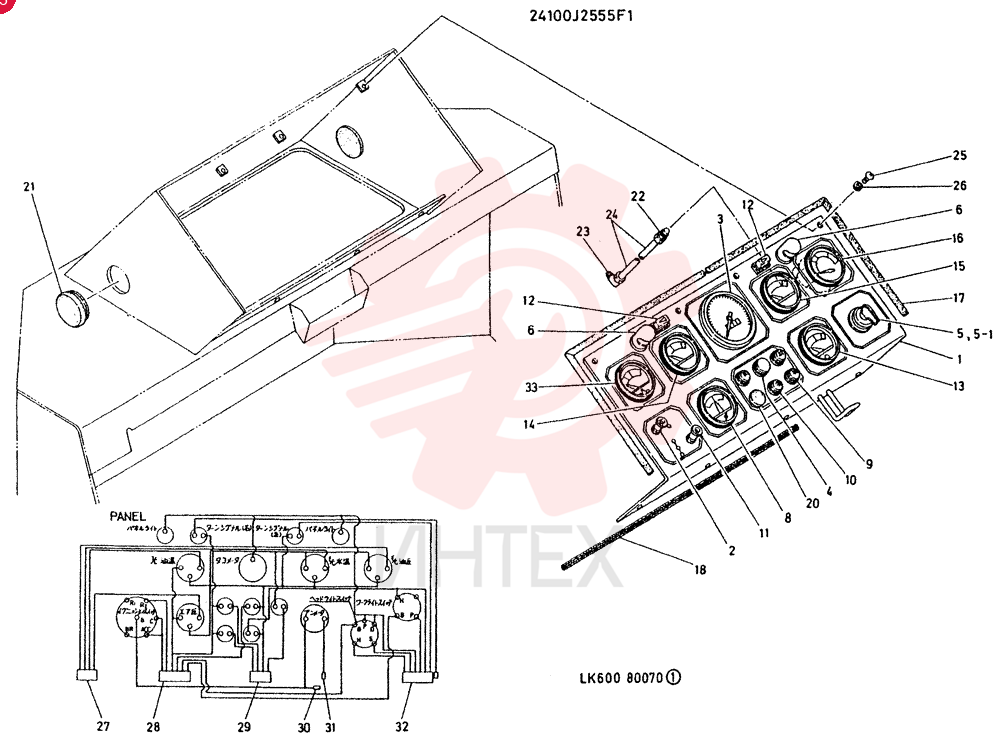 PANEL GR0UP,INST CONSISTS OF REF 1 TO 33