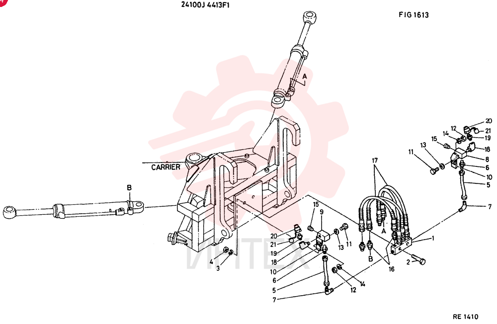 PIPING ASSY CONSISTS OF REF 1 TO 21
