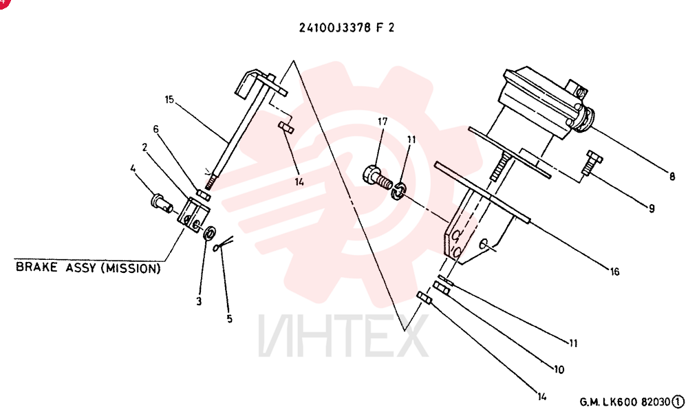 Схема (LK600) - WHEEL LOADER ASN RE1002 (1/03-12/03) 24100J3378F2 (2)