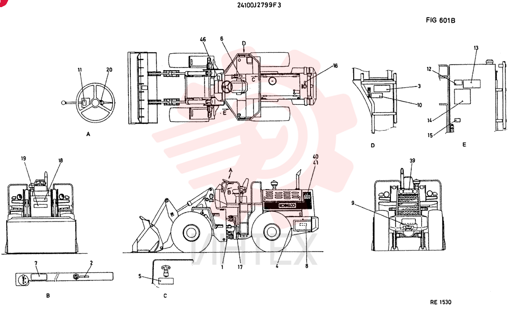 STICKER GROUP,JAPA. CONSISTS OF REF 1 TO 46