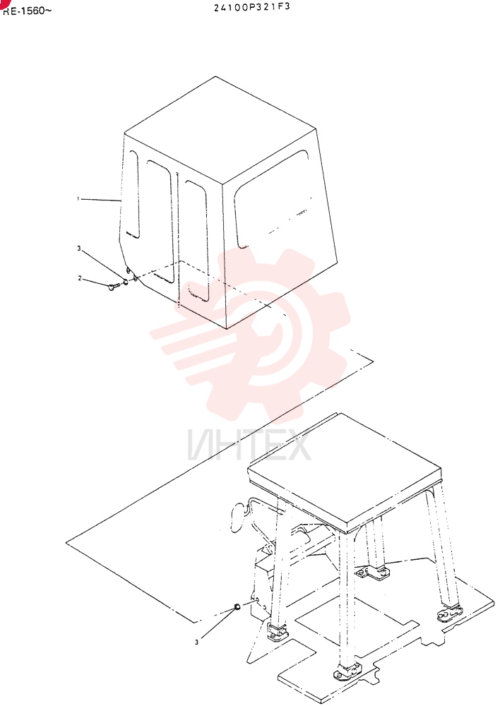 CANVAS ASSY, ROPS 24100P321F3