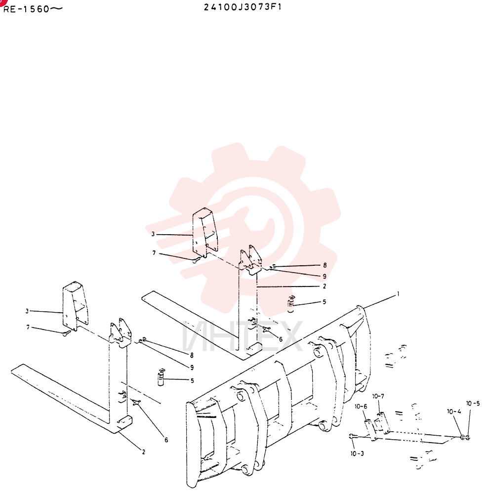 LUMBER-FORK ASSY 24100J3073F1