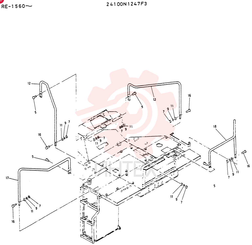Схема (LK600) - WHEEL LOADER BTW RE1560 - RE2002 (1/03-12/03) 24100N1247F3