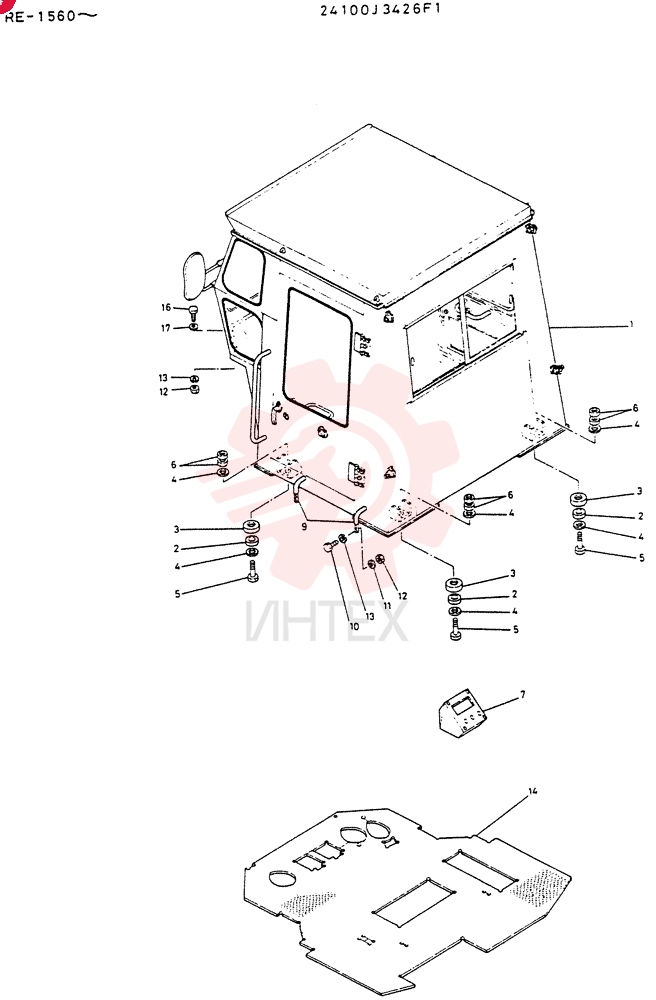 Схема (LK600) - WHEEL LOADER BTW RE1560 - RE2002 (1/03-12/03) 24100J3426F1