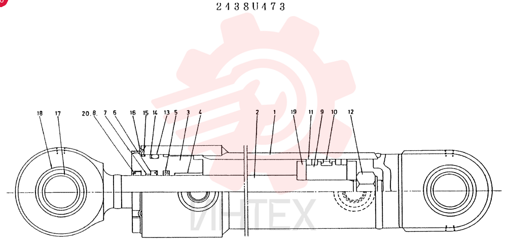 Схема (LK600) - WHEEL LOADER BTW RE1560 - RE2002 (1/03-12/03) 2438U473
