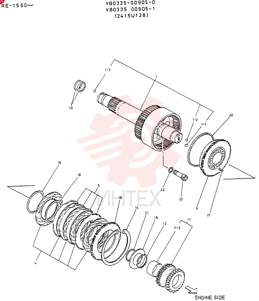 Схема (LK600) - WHEEL LOADER BTW RE1560 - RE2002 (1/03-12/03) VB0335-00905-0