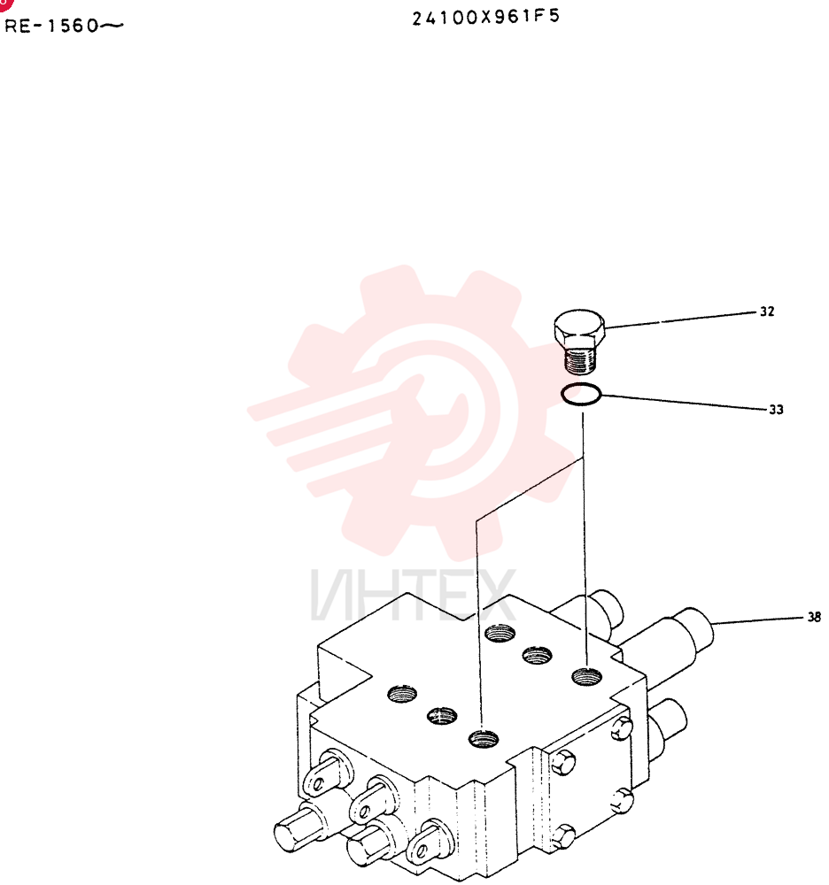 Схема (LK600) - WHEEL LOADER BTW RE1560 - RE2002 (1/03-12/03) 24100X961F5