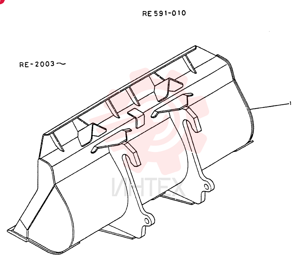 BUCKET ASSY, 2.3 M³