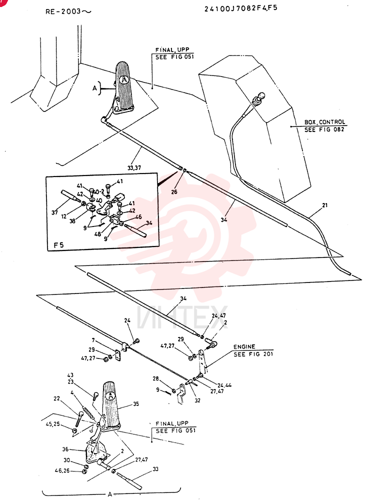 CONTROL GROUP, ENG., Serial Range: RE.2003-RE.2055