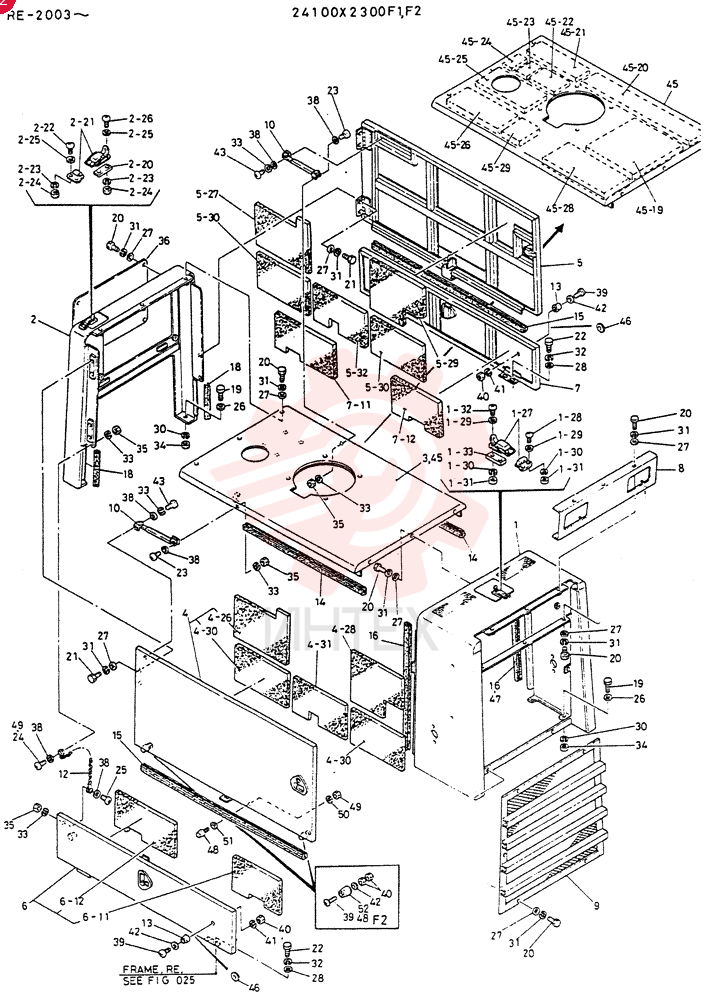 COVER GROUP, SIDE, Serial Range: RE.2003-RE.2055