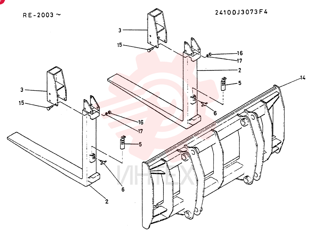 FORK   ASSY,   LUMBER 24100J3073F4
