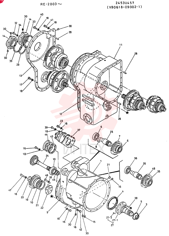 GEAR ASSY 2453U457