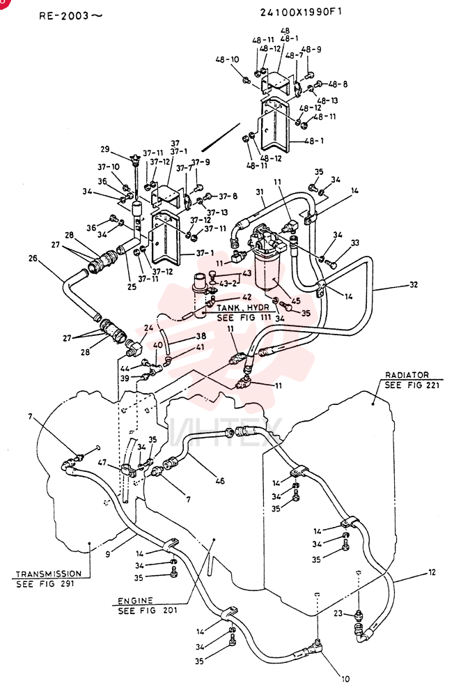 HYDR   LINES, MISSION 24100X1990F3